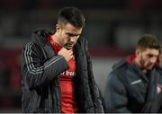 12 December2015; Conor Murray, Munster, reacts after defeat to Leicester Tigers. European Rugby Champions Cup, Pool 4, Round 3, Munster v Leicester Tigers. Thomond Park, Limerick. Picture credit: Diarmuid Greene / SPORTSFILE