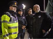 11 December 2015; Jack Nolan, Assistant Commissioner at An Garda with Fran Gavin, FAI Director of Competition Superintendent Gerry Delmar and Greg Creevey from IPB at the Late Nite League Finals, Irishtown Stadium, Strand St, Dublin 4. Picture credit: Matt Browne / SPORTSFILE