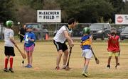 12 December 2015; Galway's Davis Burke supervises during a Celtic Cowboys coaching session. All-Star Tour 2015, sponsored by Opel. McEachern Field, Austin, Texas, USA. Picture credit: Ray McManus / SPORTSFILE