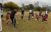 12 December 2015; A general view of goalmouth action during a Celtic Cowboys coaching session. All-Star Tour 2015, sponsored by Opel. McEachern Field, Austin, Texas, USA. Picture credit: Ray McManus / SPORTSFILE