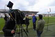 13 December 2015; Leinster head coach Leo Cullen is interviewed ahead of the game. European Rugby Champions Cup,  Pool 5, Round 3, RC Toulon v Leinster. Stade Felix Mayol, Toulon, France. Picture credit: Stephen McCarthy / SPORTSFILE