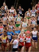 13 December 2015; Ireland's Lizzie Lee, centre, competes in the first lap of the Senior Women's event. SPAR European Cross Country Championships Hyeres 2015. Paray Le Monial, France. Picture credit: Cody Glenn / SPORTSFILE