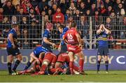13 December 2015; Jonathan Sexton, Leinster, right, reacts after Toulon were awarded a penalty. European Rugby Champions Cup,  Pool 5, Round 3, RC Toulon v Leinster. Stade Felix Mayol, Toulon, France. Picture credit: Stephen McCarthy / SPORTSFILE