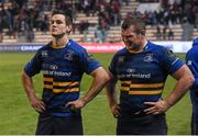 13 December 2015; Jonathan Sexton, left, and Jack McGrath, Leinster, following their side's defeat. European Rugby Champions Cup,  Pool 5, Round 3, RC Toulon v Leinster. Stade Felix Mayol, Toulon, France. Picture credit: Stephen McCarthy / SPORTSFILE