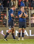 13 December 2015; Jamie Heaslip, right, and Rhys Ruddock, Leinster, react at the final whistle. European Rugby Champions Cup,  Pool 5, Round 3, RC Toulon v Leinster. Stade Felix Mayol, Toulon, France. Picture credit: Stephen McCarthy / SPORTSFILE