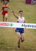 13 December 2015; Great Britain's Jonathan Davies wins the U23 Men's event. SPAR European Cross Country Championships Hyeres 2015. Paray Le Monial, France. Picture credit: Cody Glenn / SPORTSFILE