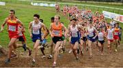 13 December 2015; A general view of the Junior Men's event. SPAR European Cross Country Championships Hyeres 2015. Paray Le Monial, France. Picture credit: Cody Glenn / SPORTSFILE
