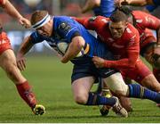 13 December 2015; Sean Cronin, Leinster, is talked by Bryan Habana, Toulon. European Rugby Champions Cup,  Pool 5, Round 3, RC Toulon v Leinster. Stade Felix Mayol, Toulon, France. Picture credit: Seb Daly / SPORTSFILE