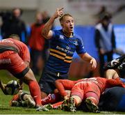 13 December 2015; Leinster's Luke Fitzgerald appeals a decision. European Rugby Champions Cup,  Pool 5, Round 3, RC Toulon v Leinster. Stade Felix Mayol, Toulon, France. Picture credit: Seb Daly / SPORTSFILE