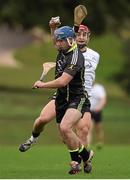 13 December 2015; Ger Aylward, Kilkenny,  2015 All-Stars, in action against Lee Chin, Wexford, 2014 All-Stars. GAA All-Star Tour 2015, sponsored by Opel, 2014 All-Stars v 2015 All-Stars. St Edward’s University, Austin, Texas, USA. Picture credit: Ray McManus / SPORTSFILE