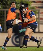13 December 2015; Leinster's Dave Kearney and Marty Moore. European Rugby Champions Cup,  Pool 5, Round 3, RC Toulon v Leinster. Stade Felix Mayol, Toulon, France. Picture credit: Seb Daly / SPORTSFILE