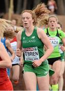 13 December 2015; Ireland's Emma O'Brien competes in the Junior Women's event. SPAR European Cross Country Championships Hyeres 2015. Paray Le Monial, France Picture credit: Cody Glenn / SPORTSFILE