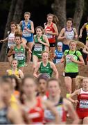 13 December 2015; Ireland athletes, from left, Nadia Power, Sophie Murphy and Emma O'Brien compete in the Junior Women's event. SPAR European Cross Country Championships Hyeres 2015. Paray Le Monial, France Picture credit: Cody Glenn / SPORTSFILE