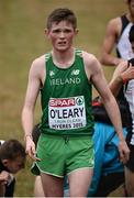 13 December 2015; Ireland's Jack O'Leary after finishing 23rd in the Junior Men's event. SPAR European Cross Country Championships Hyeres 2015. Paray Le Monial, France Picture credit: Cody Glenn / SPORTSFILE