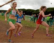 13 December 2015; Ireland's Caroline Crowley on her way to a 23rd place finish in the Senior Women's event. SPAR European Cross Country Championships Hyeres 2015. Paray Le Monial, France Picture credit: Cody Glenn / SPORTSFILE