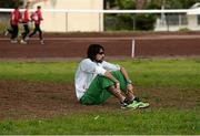 13 December 2015; Ireland's Mick Clohisey before competing in the Senior Men's event. SPAR European Cross Country Championships Hyeres 2015. Paray Le Monial, France Picture credit: Cody Glenn / SPORTSFILE