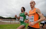 13 December 2015; Ireland's Mick Clohisey competing in the Senior Men's event alongside Gert Van Wassink, The Netherlands. SPAR European Cross Country Championships Hyeres 2015. Paray Le Monial, France Picture credit: Cody Glenn / SPORTSFILE