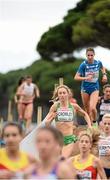 13 December 2015; Ireland's Caroline Crowley on her way to a 23rd place finish in the Senior Women's event. SPAR European Cross Country Championships Hyeres 2015. Paray Le Monial, France Picture credit: Cody Glenn / SPORTSFILE