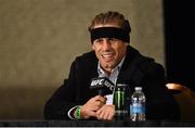 12 December 2015; Urijah Faber during a post-fight press conference. UFC 194: Jose Aldo v Conor McGregor, MGM Grand Garden Arena, Las Vegas, USA. Picture credit: Ramsey Cardy / SPORTSFILE
