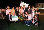 12 September 2009; Martin Cullen T.D., Minister for Arts, Sport and Tourism, with winning connections of College Causeway after winning the paddypower.com Irish Greyhound Derby Final. paddypower.com Irish Greyhound Derby, Shelbourne Park, Dublin. Picture credit: Stephen McCarthy / SPORTSFILE
