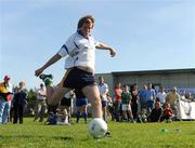 12 September 2009; Brian Sheridan, Meath, prepares to kick the winning kick at the MBNA Kick Fada. MBNA Kick Fada, Bray Emmets GAA Club, Co. Wicklow. Picture credit: Pat Murphy / SPORTSFILE