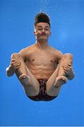 13 November 2015; Conor Lane, Dive London, during the Junior and Senior Men's 3 metre event. Irish Open Diving Championships, Day 1, National Aquatics Centre, Blanchardstown, Dublin 15. Photo by Sportsfile