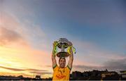 22 November 2015; South Kerry captain Bryan Sheehan lifts the Bishop Moynihan Cup. Kerry County Senior Football Championship Final Replay, South Kerry v Killarney Legion. Fitzgerald Stadium, Killarney, Co. Kerry. Picture credit: Stephen McCarthy / SPORTSFILE