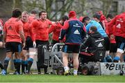15 December 2015; Munster players including front rows John Ryan, Mike Sherry and James Cronin during scrum practice at squad training. Munster Rugby Squad Training & Press Conference. Limerick. Picture credit: Diarmuid Greene / SPORTSFILE