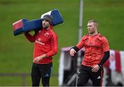 15 December 2015; Munster's Conor Murray and Keith Earls during squad training. Munster Rugby Squad Training & Press Conference. Limerick. Picture credit: Diarmuid Greene / SPORTSFILE