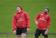 15 December 2015; Munster's Ian Keatley and Conor Murray during squad training. Munster Rugby Squad Training & Press Conference. Limerick. Picture credit: Diarmuid Greene / SPORTSFILE