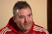 15 December 2015; Munster head coach Anthony Foley speaking during a press conference. Munster Rugby Squad Training & Press Conference, Castletroy Park, Hotel, Limerick. Picture credit: Diarmuid Greene / SPORTSFILE