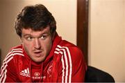 15 December 2015; Munster's Mike Sherry speaking during a press conference. Munster Rugby Squad Training & Press Conference, Castletroy Park, Hotel, Limerick. Picture credit: Diarmuid Greene / SPORTSFILE