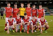 16 December 2015; The St Patrick's Athletic team. SSE Airtricty National U17 League Final, Shamrock Rovers v St Patrick's Athletic, NDSL Centre, Oscar Traynor Coaching & Development Centre, Dublin. Picture credit: Sam Barnes / SPORTSFILE
