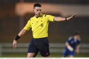 15 December 2015; Referee Robert Hennessy. SSE Airtricity National U19 League Final, Limerick FC v Cork City. Marketsfield, Limerick. Picture credit: Diarmuid Greene / SPORTSFILE