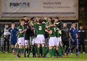 15 December 2015; Cork City players celebrate after victory over Limerick FC. SSE Airtricity National U19 League Final, Limerick FC v Cork City. Marketsfield, Limerick. Picture credit: Diarmuid Greene / SPORTSFILE