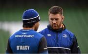 17 December 2015; Leinster's Sean O'Brien, right, and Isa Nacewa during squad training. Aviva Stadium, Lansdowne Road, Dublin. Picture credit: Stephen McCarthy / SPORTSFILE