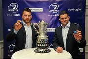 19 December 2015; Leinster's Sean O'Brien and Fergus McFadden, during the Bank of Ireland Provincial Towns Cup Draw. Ballsbridge Hotel, Dublin. Picture credit: Sam Barnes / SPORTSFILE