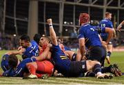 19 December 2015; Jamie Heaslip, Leinster, reacts after referee Wayne Barnes awarded them a penalty try. European Rugby Champions Cup, Pool 5, Round 4, Leinster v RC Toulon. Aviva Stadium, Lansdowne Road, Dublin. Picture credit: Stephen McCarthy / SPORTSFILE