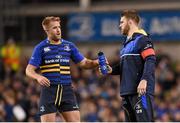 19 December 2015; Luke Fitzgerald, Leinster, and Sean O'Brien. European Rugby Champions Cup, Pool 5, Round 4, Leinster v RC Toulon. Aviva Stadium, Lansdowne Road, Dublin. Picture credit: Stephen McCarthy / SPORTSFILE