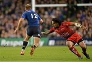 19 December 2015; Luke Fitzgerald, Leinster, evades the tackle of Ma'a Nonu, Toulon. European Rugby Champions Cup, Pool 5, Round 4, Leinster v RC Toulon. Aviva Stadium, Lansdowne Road, Dublin. Picture credit: Matt Browne / SPORTSFILE