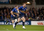 19 December 2015; Replacements Sean Cronin, behind, and Cian Healy, Leinster, enter the field of play. European Rugby Champions Cup, Pool 5, Round 4, Leinster v RC Toulon. Aviva Stadium, Lansdowne Road, Dublin. Picture credit: Seb Daly / SPORTSFILE