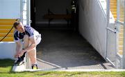 12 September 2009; Kerry's Tommy Griffin ties his laces before a squad training session ahead of their GAA Football All-Ireland Senior Championship Final game against Kerry on September the 20th. Fitzgerald Stadium, Killarney, Co Kerry. Picture credit: Brendan Moran / SPORTSFILE