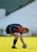 9 September 2009; Cork's James Masters places a ball for a free kick during a squad training ahead of their GAA Football All-Ireland Senior Championship Final game against Kerry on September the 20th. Pairc Ui Chaoimh, Cork. Picture credit: Brendan Moran / SPORTSFILE