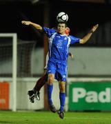 15 September 2009; Graham Cummins, Waterford United, in action against Stuart Byrne, St Patrick's Athletic. FAI Ford Cup Quarter-Final Replay, St Patrick's Athletic v Waterford United, Richmond Park, Dublin. Photo by Sportsfile