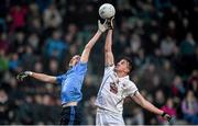 2 April 2015; Cormac Costello, Dublin, and Paul Mescal, Kildare, contest a dropping ball. EirGrid Leinster U21 Football Championship Final, Dublin v Kildare. Páirc Táilteann, Navan, Co. Meath. Picture credit: Matt Browne / SPORTSFILE