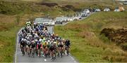 22 May 2015; A general view of the main group during Stage 6 of the 2015 An Post Rás. Ballina - Ballinamore. Photo by Sportsfile