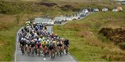 22 May 2015; A general view of the main group during Stage 6 of the 2015 An Post Rás. Ballina - Ballinamore. Photo by Sportsfile