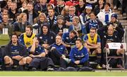 19 December 2015; The Leinster bench during the closing stages of the game. European Rugby Champions Cup, Pool 5, Round 4, Leinster v RC Toulon. Aviva Stadium, Lansdowne Road, Dublin. Picture credit: Stephen McCarthy / SPORTSFILE
