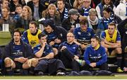 19 December 2015; The Leinster bench during the closing stages of the game. European Rugby Champions Cup, Pool 5, Round 4, Leinster v RC Toulon. Aviva Stadium, Lansdowne Road, Dublin. Picture credit: Stephen McCarthy / SPORTSFILE