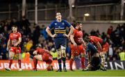 19 December 2015; Devin Toner, Leinster, looks to the sky in reflection, following his team's defeat to Toulon. European Rugby Champions Cup, Pool 5, Round 4, Leinster v RC Toulon. Aviva Stadium, Lansdowne Road, Dublin. Picture credit: Seb Daly / SPORTSFILE
